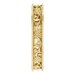 Milgrain Edge Floral Flat Band