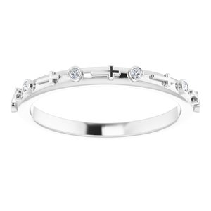 Bezel-Set Cross Ring