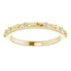 Bezel-Set Cross Ring