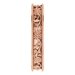 Milgrain Edge Floral Flat Band