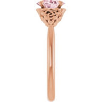 Celtic-Inspired Solitaire Ring