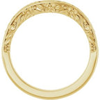 Accented Sculptural Engagement Ring or Band