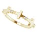 Accented Cross Ring