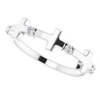 Accented Cross Ring