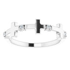 Accented Cross Ring
