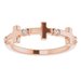 Accented Cross Ring