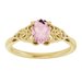 Celtic-Inspired Solitaire Ring