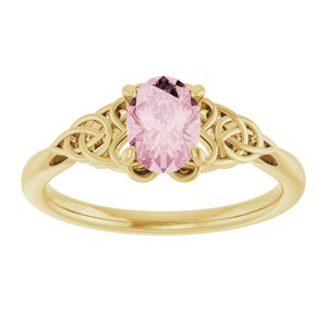 Celtic-Inspired Solitaire Ring