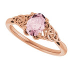 Celtic-Inspired Solitaire Ring