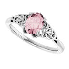 Celtic-Inspired Solitaire Ring