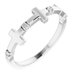 Accented Cross Ring