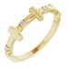 Accented Cross Ring