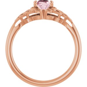 Celtic-Inspired Solitaire Ring