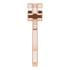 Accented Cross Ring