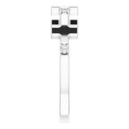 Accented Cross Ring