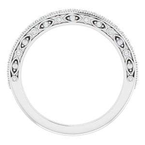 Halo-Style Vintage-Inspired Engagement Ring or Band
