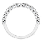 Halo-Style Vintage-Inspired Engagement Ring or Band