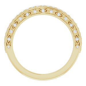 Halo-Style Vintage-Inspired Engagement Ring or Band