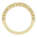 Halo-Style Vintage-Inspired Engagement Ring or Band