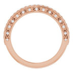 Halo-Style Vintage-Inspired Engagement Ring or Band