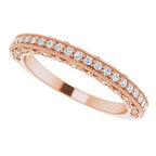 Halo-Style Vintage-Inspired Engagement Ring or Band