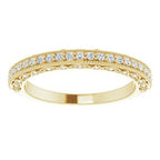 Halo-Style Vintage-Inspired Engagement Ring or Band
