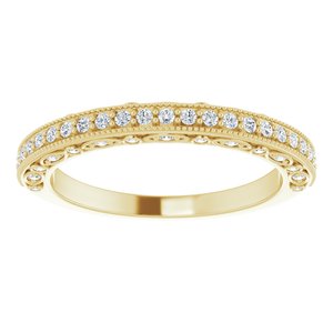 Halo-Style Vintage-Inspired Engagement Ring or Band