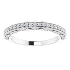 Halo-Style Vintage-Inspired Engagement Ring or Band