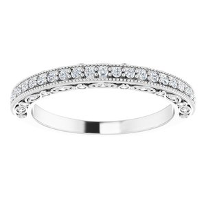 Halo-Style Vintage-Inspired Engagement Ring or Band