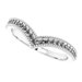 Accented Stackable V Ring