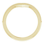 Accented Stackable V Ring