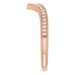 Accented Stackable V Ring