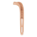 Accented Stackable V Ring