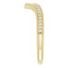 Accented Stackable V Ring