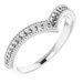 Accented Stackable V Ring
