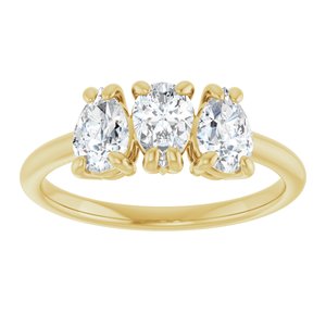 Three-Stone Anniversary Band