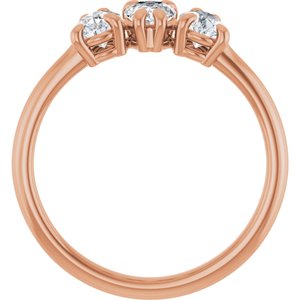 Three-Stone Anniversary Band