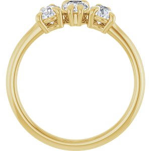 Three-Stone Anniversary Band