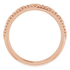 Stackable Beaded Heart Ring