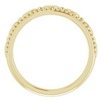 Stackable Beaded Heart Ring