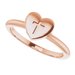 Heart with Cross Ring