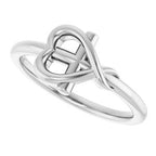 Youth Cross & Heart Ring