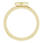 Heart with Cross Ring