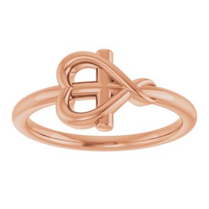 Youth Cross & Heart Ring