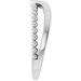 Negative Space Beaded V Ring