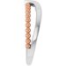 Negative Space Beaded V Ring