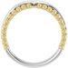 Negative Space Beaded V Ring