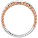 Negative Space Beaded V Ring