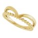 Negative Space Beaded V Ring