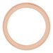 Milgrain Edge Sculptural Flat Band with Bead Blast Finish